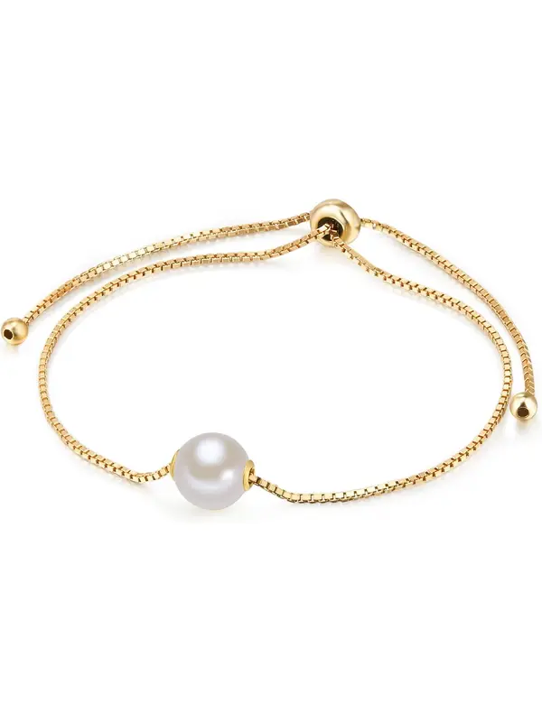 Valero Pearls Valero Pearls Zapestnica  zlata / biserno bela