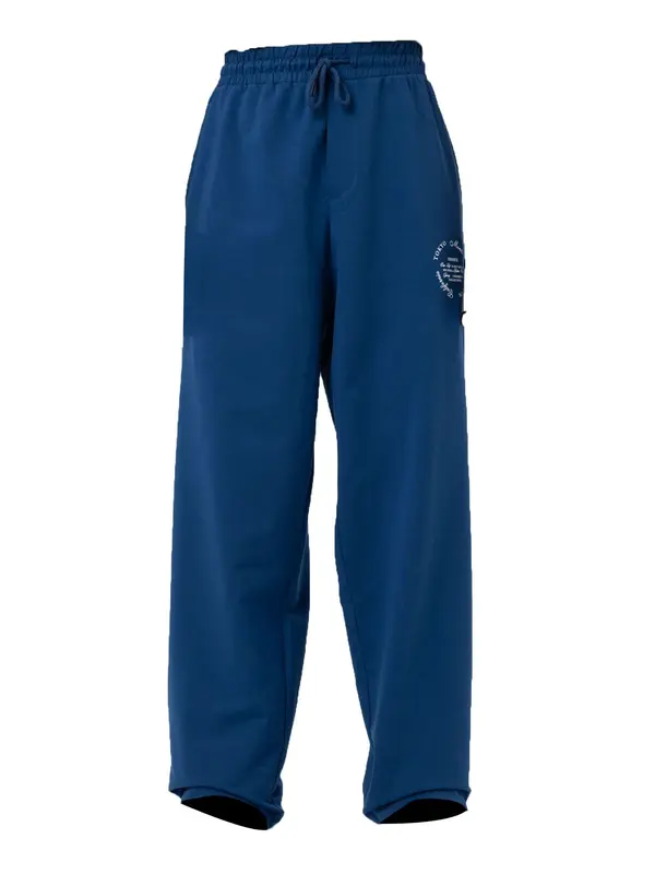 VAMOS CLO VAMOS CLO Hlače 'Cotton Flower'  indigo / bela