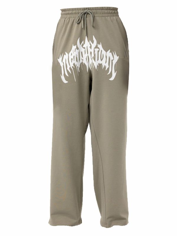 VAMOS CLO VAMOS CLO Hlače 'Fumitory'  oliva / bela