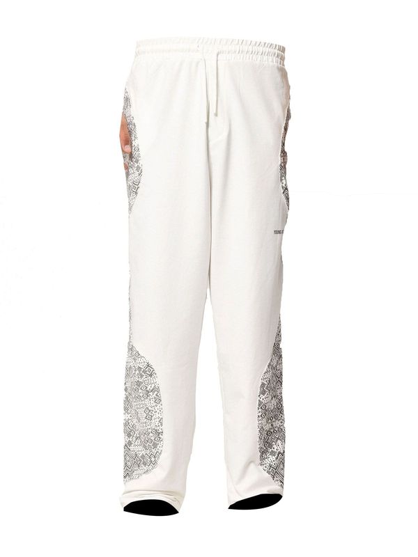 VAMOS CLO VAMOS CLO Hlače 'Tropaeolum'  črna / off-bela