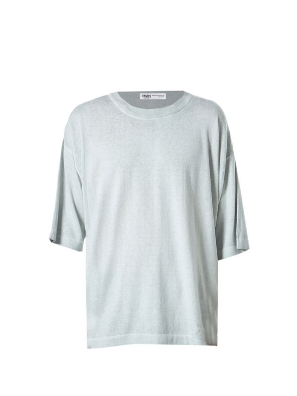 VAMOS CLO VAMOS CLO Majica 'Bachelor’s Button'  siva / svetlo siva