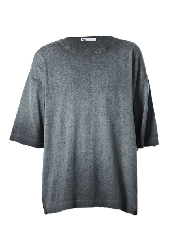 VAMOS CLO VAMOS CLO Majica 'Bachelor’s Button'  siva