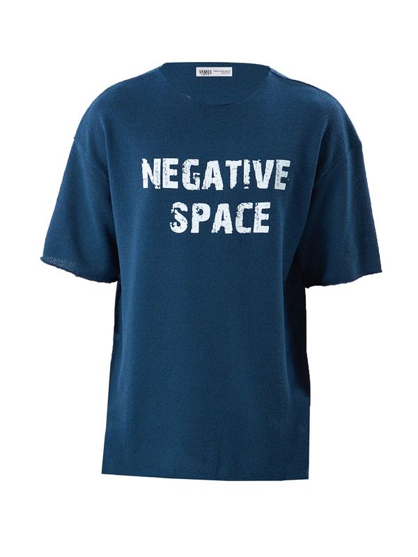 VAMOS CLO VAMOS CLO Majica 'Brodiaea'  petrol / bela