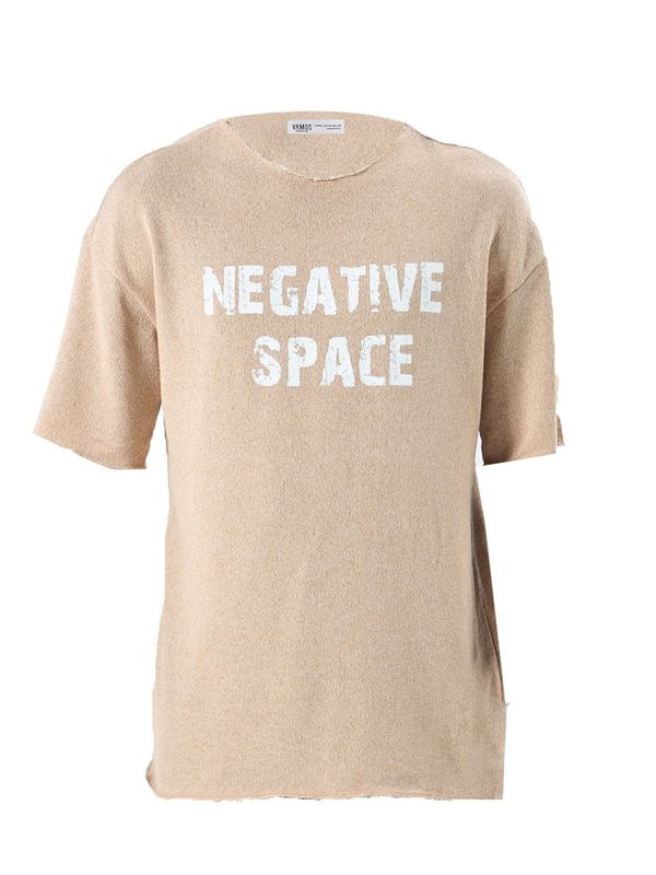 VAMOS CLO VAMOS CLO Majica 'Brodiaea'  svetlo bež / bela