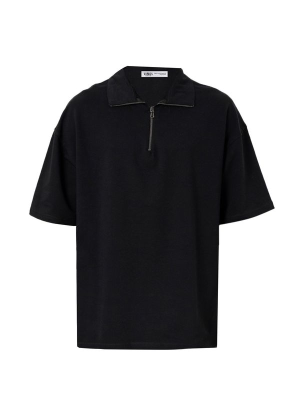 VAMOS CLO VAMOS CLO Majica 'Delphinium'  črna