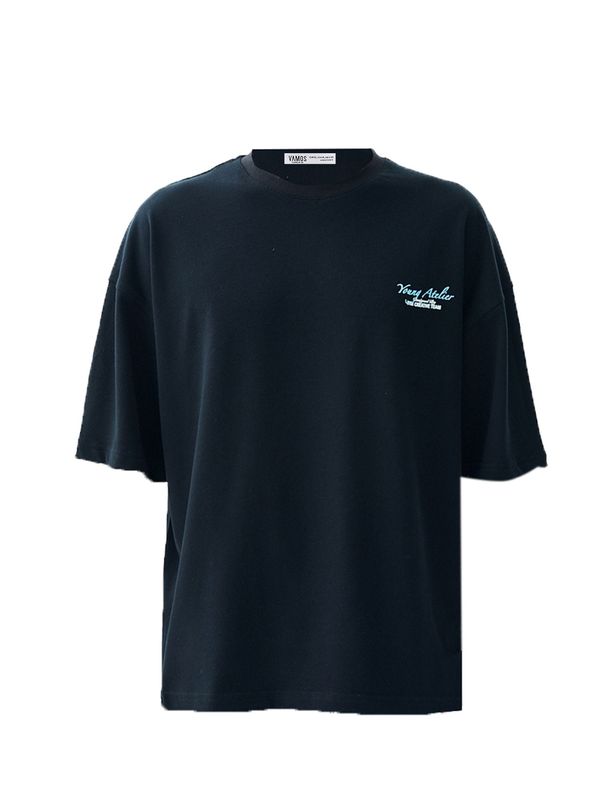 VAMOS CLO VAMOS CLO Majica 'Edelweiss'  modra / črna / bela