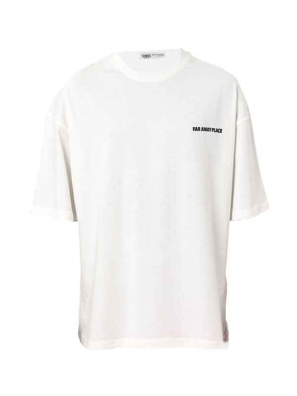 VAMOS CLO VAMOS CLO Majica 'Eustoma'  mešane barve / off-bela