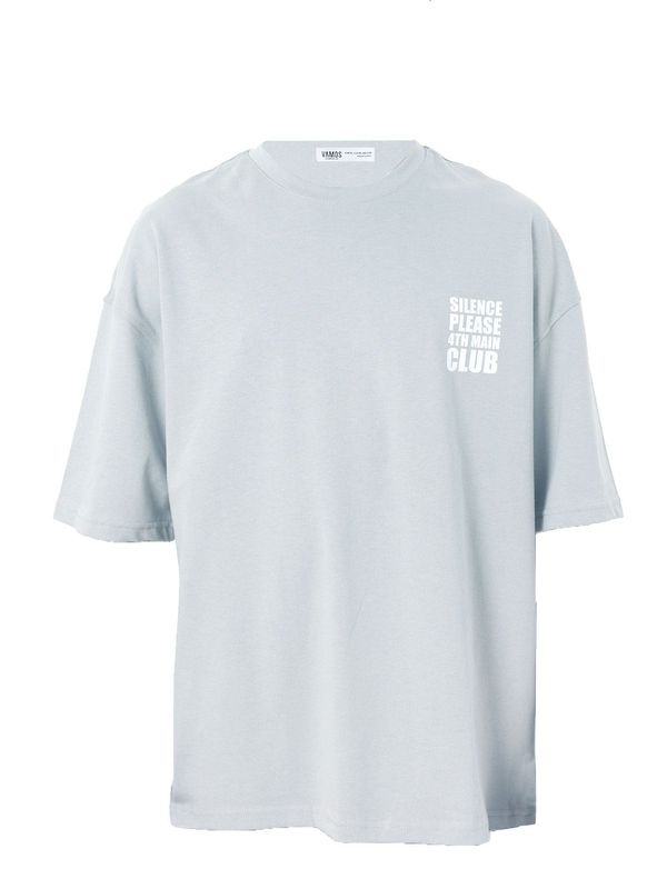 VAMOS CLO VAMOS CLO Majica 'Fan Flower'  modra