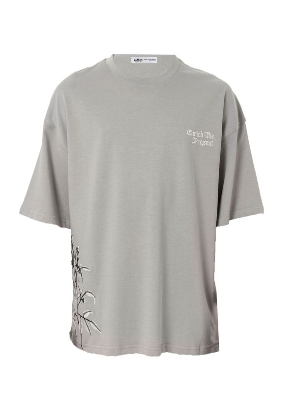 VAMOS CLO VAMOS CLO Majica 'Firecracker Flower'  siva