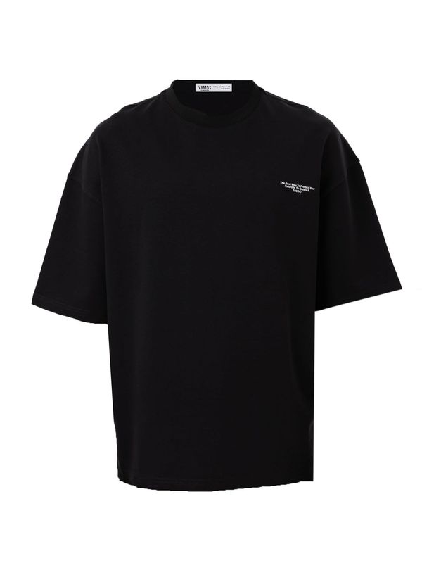 VAMOS CLO VAMOS CLO Majica 'Fox Tail'  črna / bela