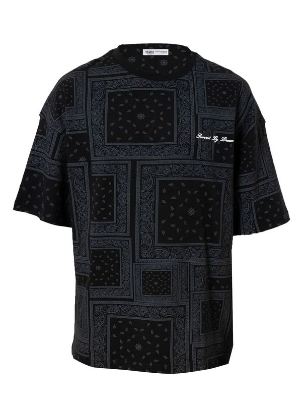 VAMOS CLO VAMOS CLO Majica 'Franklin'  antracit / črna