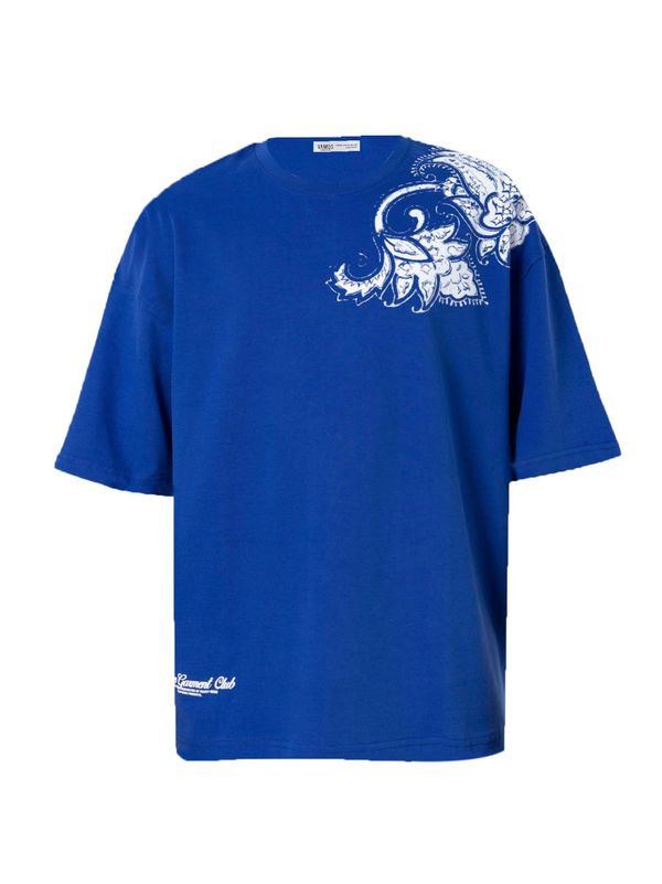 VAMOS CLO VAMOS CLO Majica 'French Marigold'  modra / bela