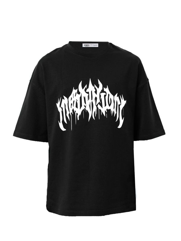 VAMOS CLO VAMOS CLO Majica 'Gaura'  črna / bela