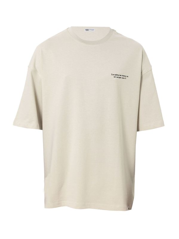 VAMOS CLO VAMOS CLO Majica 'Gypsophila'  greige / črna / bela