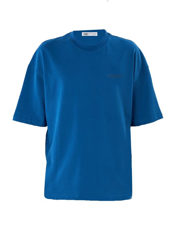 VAMOS CLO VAMOS CLO Majica 'Gypsophila'  modra / indigo