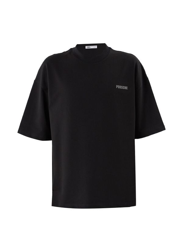 VAMOS CLO VAMOS CLO Majica 'Hesperis'  siva / črna