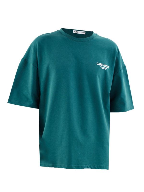 VAMOS CLO VAMOS CLO Majica 'Honeysuckle'  petrol / bela