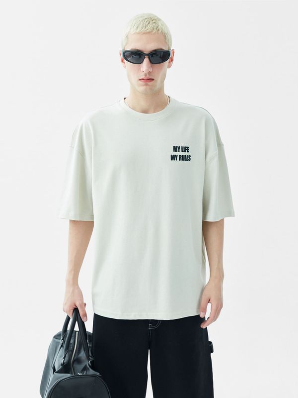 VAMOS CLO VAMOS CLO Majica 'Houston'  siva / pegasto črna