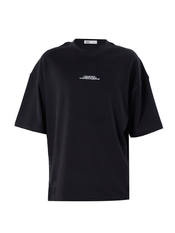 VAMOS CLO VAMOS CLO Majica 'Ice Plant'  modra / črna