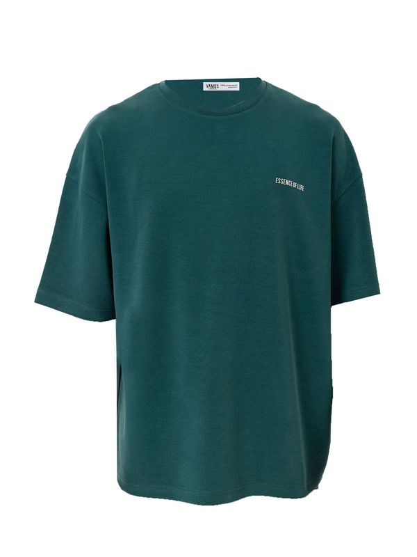 VAMOS CLO VAMOS CLO Majica 'Japanese Iris'  temno zelena