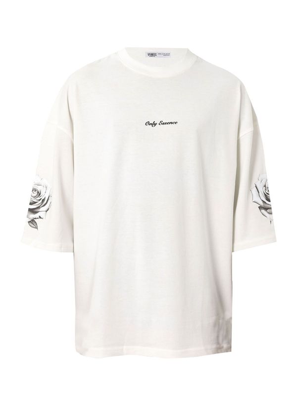 VAMOS CLO VAMOS CLO Majica 'Jasmine Tobacco'  modra / siva / črna / off-bela