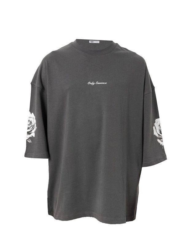 VAMOS CLO VAMOS CLO Majica 'Jasmine Tobacco'  siva / pegasto bela