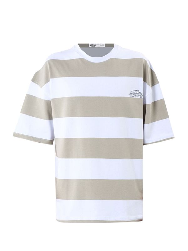 VAMOS CLO VAMOS CLO Majica  kaki / bela