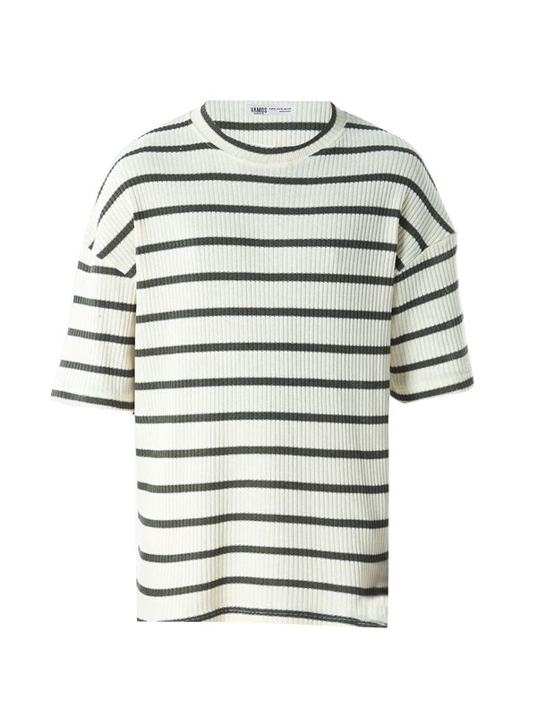 VAMOS CLO VAMOS CLO Majica 'Knautia'  bež / kaki