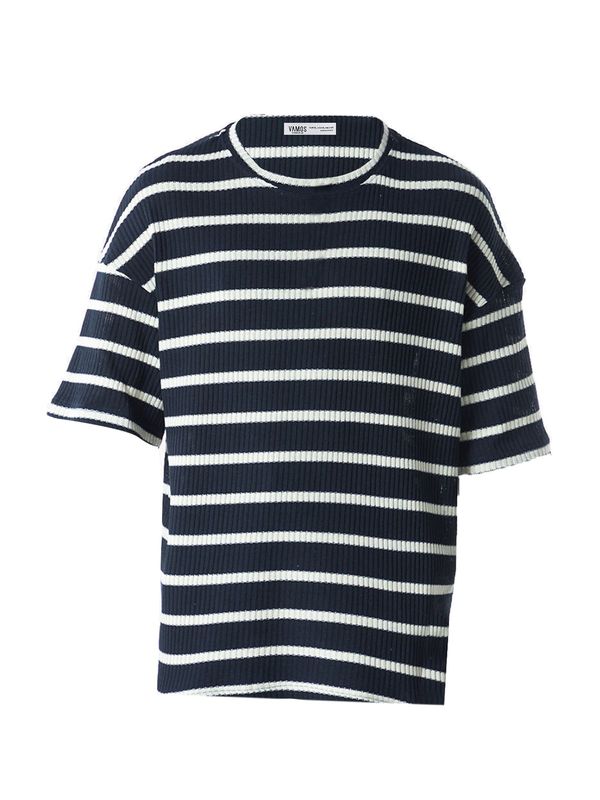 VAMOS CLO VAMOS CLO Majica 'Knautia'  mornarska / bela