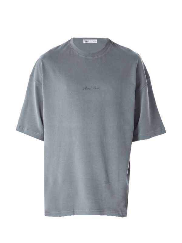 VAMOS CLO VAMOS CLO Majica 'Lycoris'  azur / siva / travnato zelena / črna