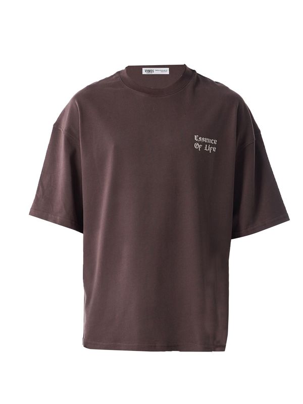 VAMOS CLO VAMOS CLO Majica 'Mallow'  bež / rjava / črna / bela