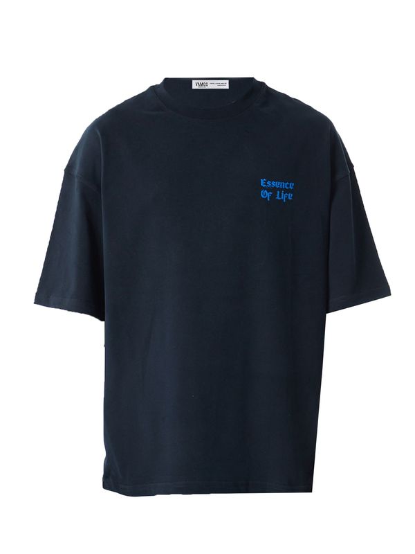 VAMOS CLO VAMOS CLO Majica 'Mallow'  progasto modra / pegasto siva / črna