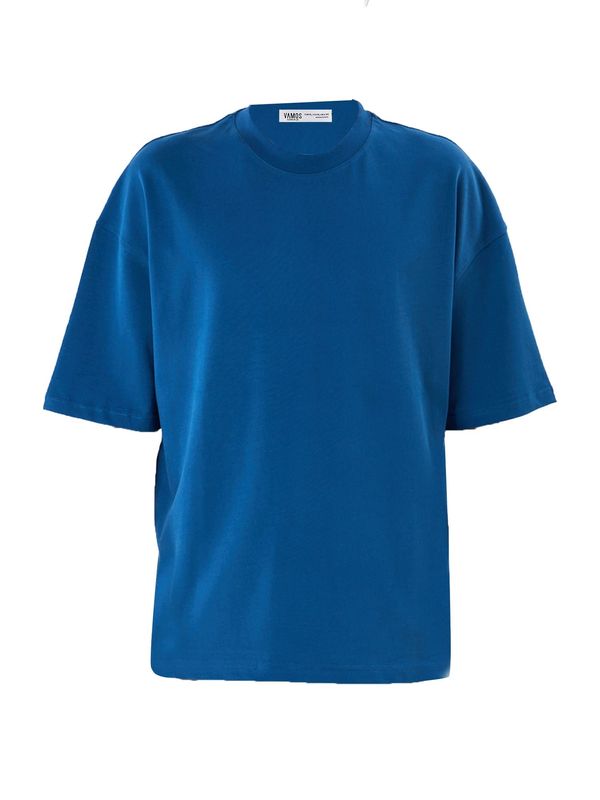 VAMOS CLO VAMOS CLO Majica 'Malva'  indigo / bela