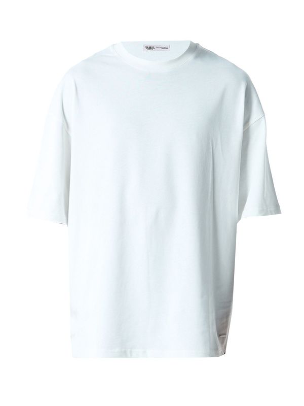 VAMOS CLO VAMOS CLO Majica 'Mimosa'  ecru / modra / črna