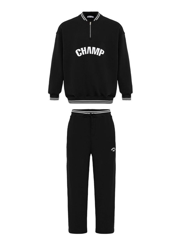 VAMOS CLO VAMOS CLO Obleka za doma  črna / bela