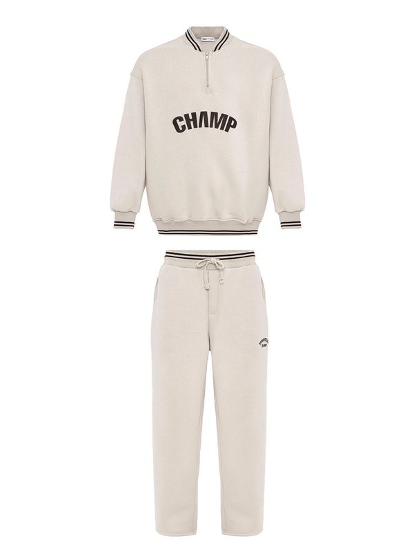 VAMOS CLO VAMOS CLO Obleka za doma  ecru / črna