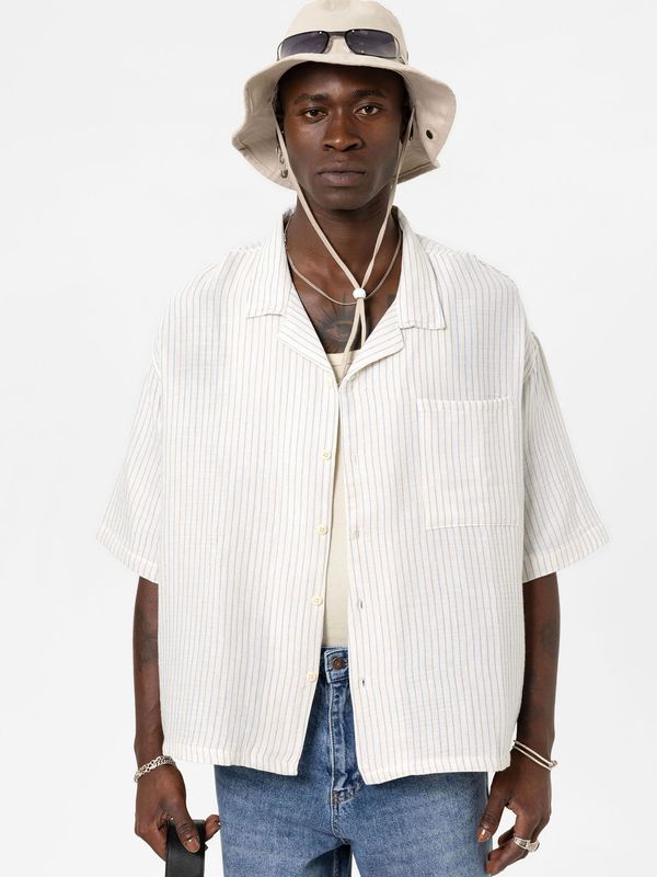 VAMOS CLO VAMOS CLO Srajca  ecru / modra