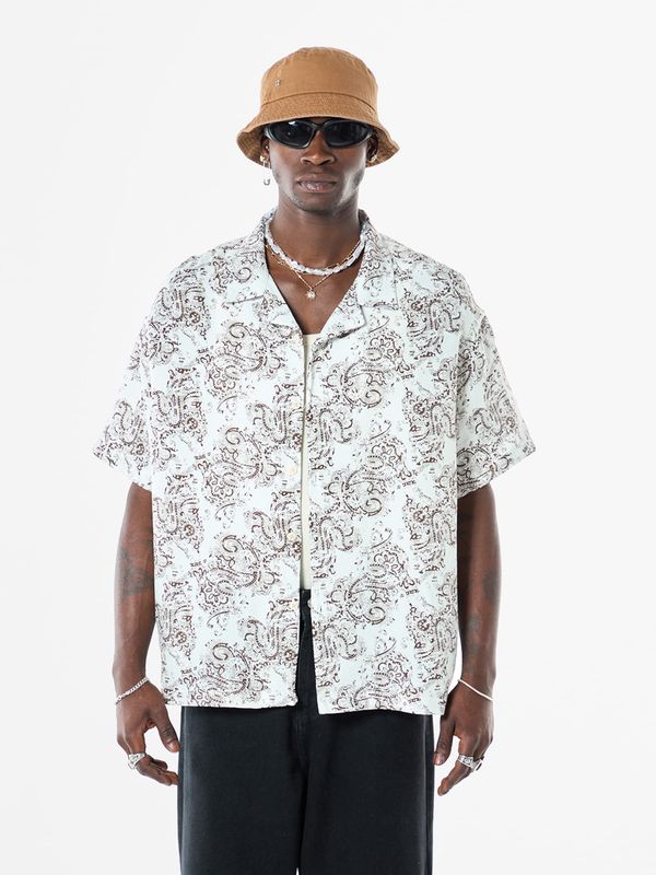 VAMOS CLO VAMOS CLO Srajca 'Mugwort'  rjava / bela