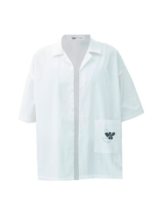 VAMOS CLO VAMOS CLO Srajca 'Plumbago'  off-bela