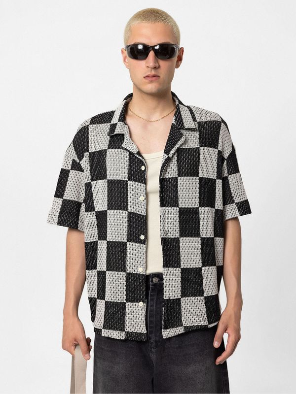 VAMOS CLO VAMOS CLO Srajca 'Santa Rosa'  siva / črna