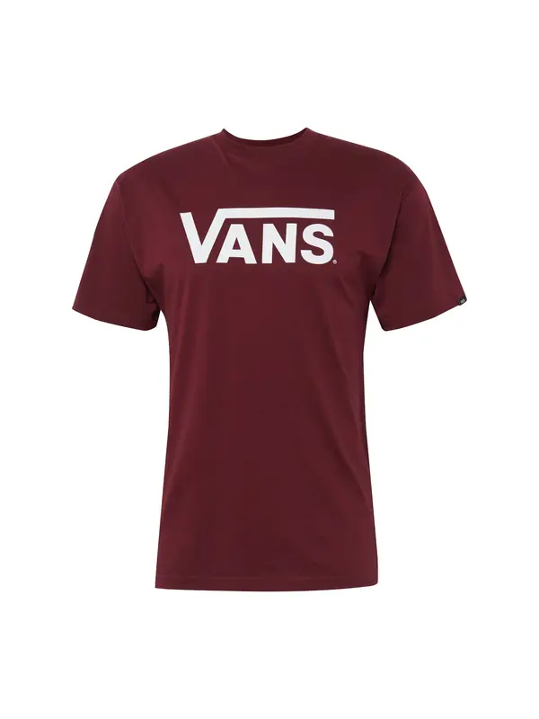 VANS VANS Majica 'Classic'  merlot / bela