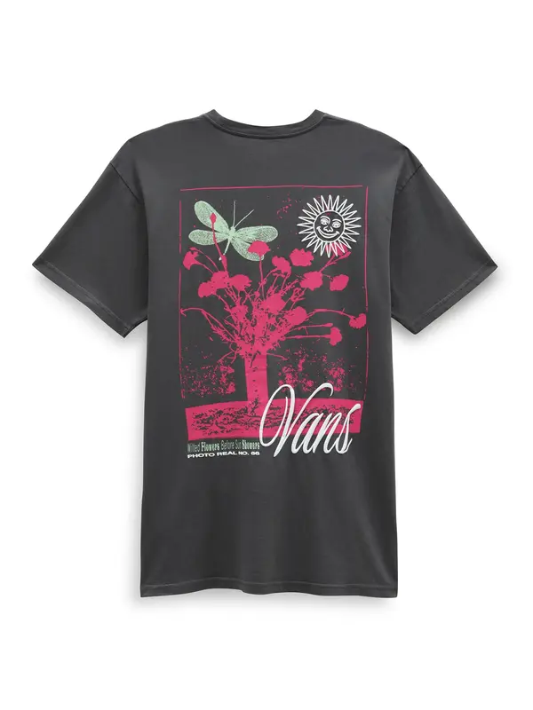 VANS VANS Majica  meta / roza / črna / bela