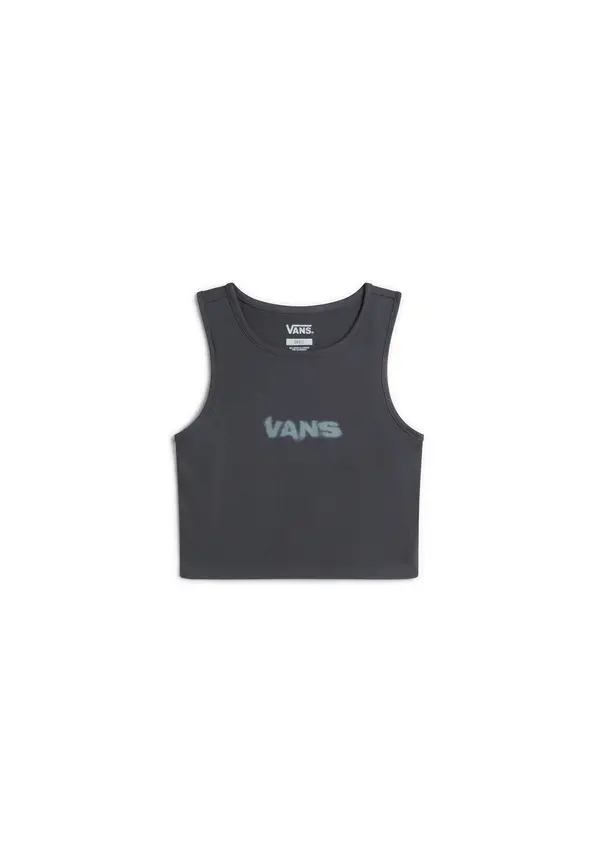 VANS VANS Majica  siva / črna