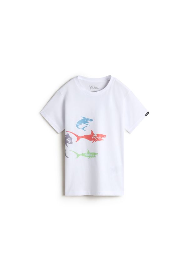 VANS VANS Majica  svetlo modra / limeta / oranžno rdeča / bela