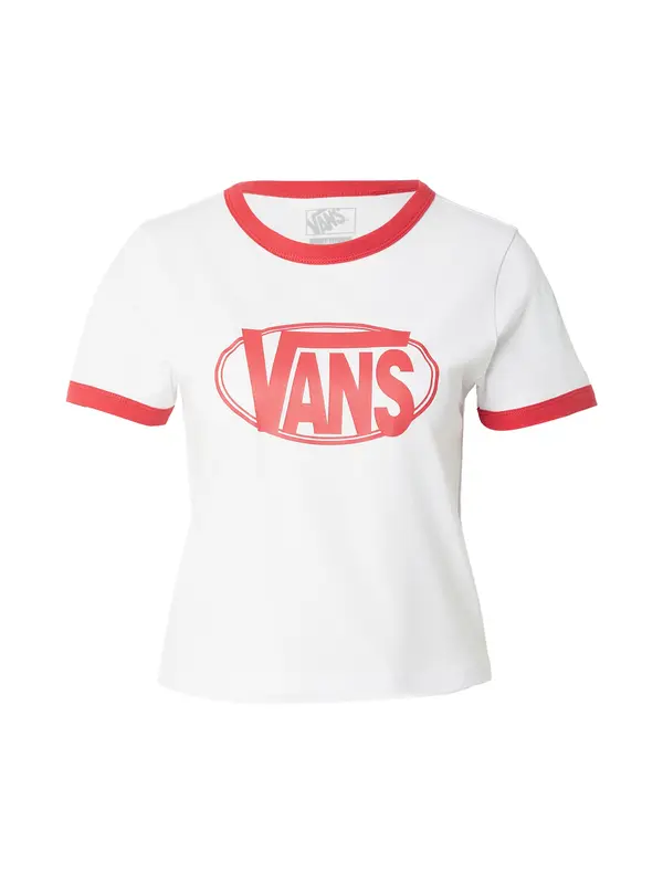 VANS VANS Majica  svetlo rdeča / bela