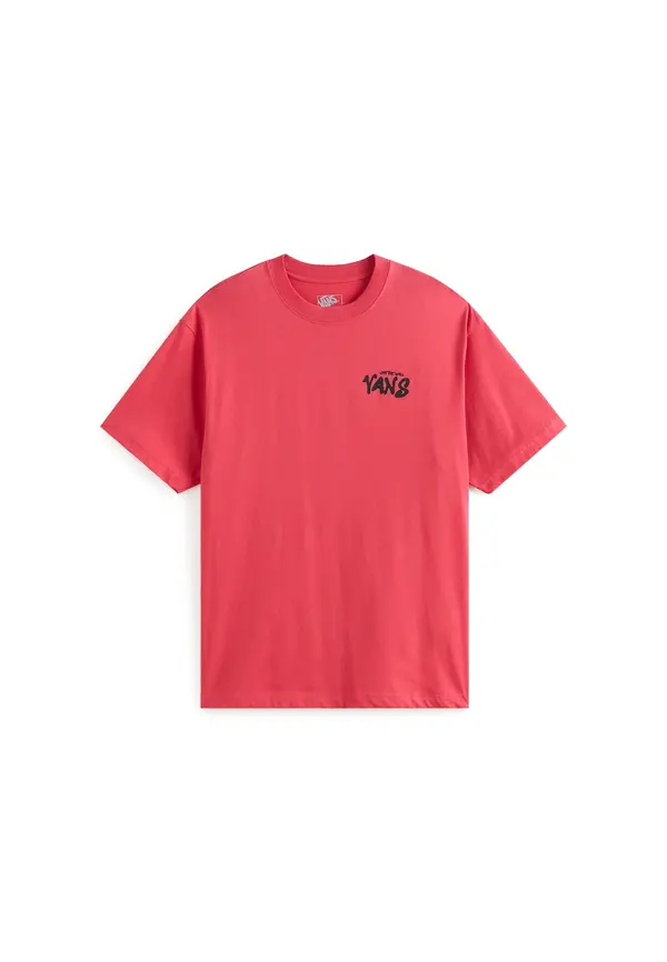 VANS VANS Majica  svetlo rdeča / črna / bela