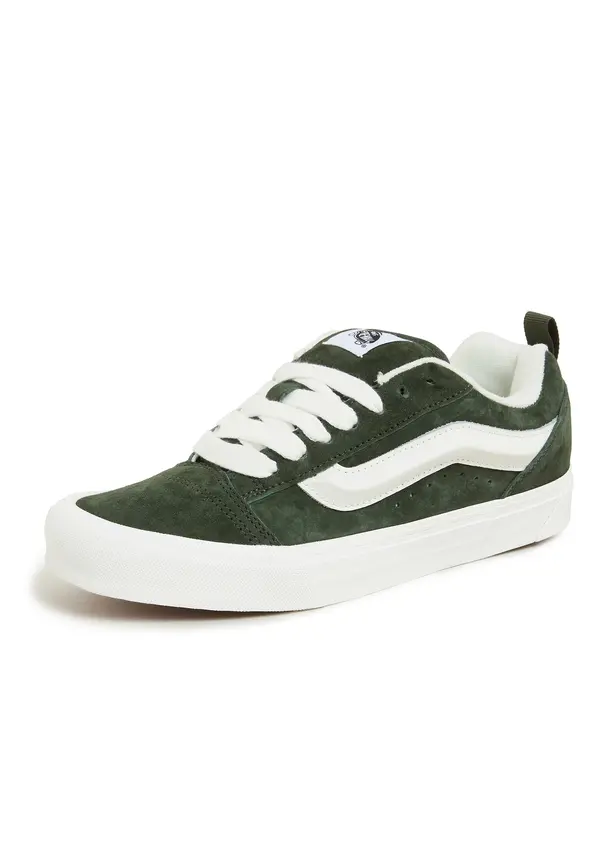VANS VANS Nizke superge 'Knu Skool'  temno zelena / bela