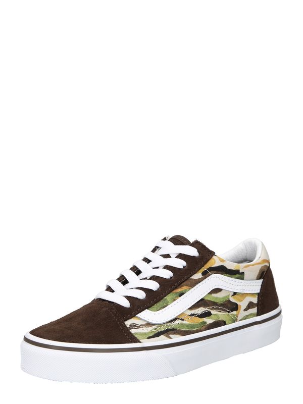 VANS VANS Superge 'OLD SKOOL'  rjava / rumena / zelena / off-bela