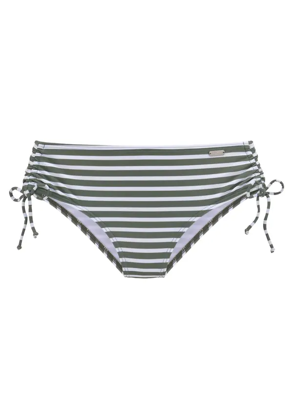 VENICE BEACH VENICE BEACH Bikini hlačke 'Summer'  jelka / bela
