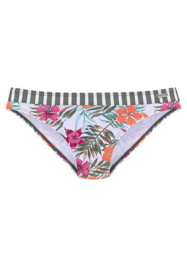 VENICE BEACH VENICE BEACH Bikini hlačke 'Summer'  oliva / majnica / temno roza / bela
